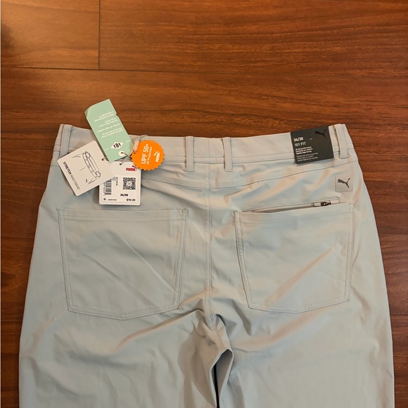 NWT Puma Men’s 101 Golf Pant - Light Gray - Picture 5 of 7